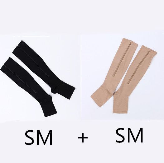 Zipper Compression Socks - Easy On & Off Support