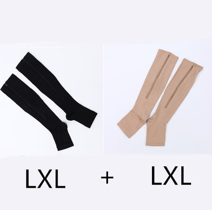 Zipper Compression Socks - Easy On & Off Support
