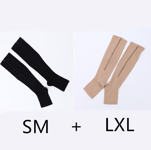 Zipper Compression Socks - Easy On & Off Support