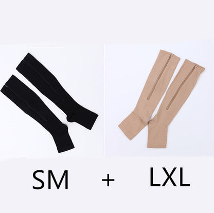 Zipper Compression Socks - Easy On & Off Support