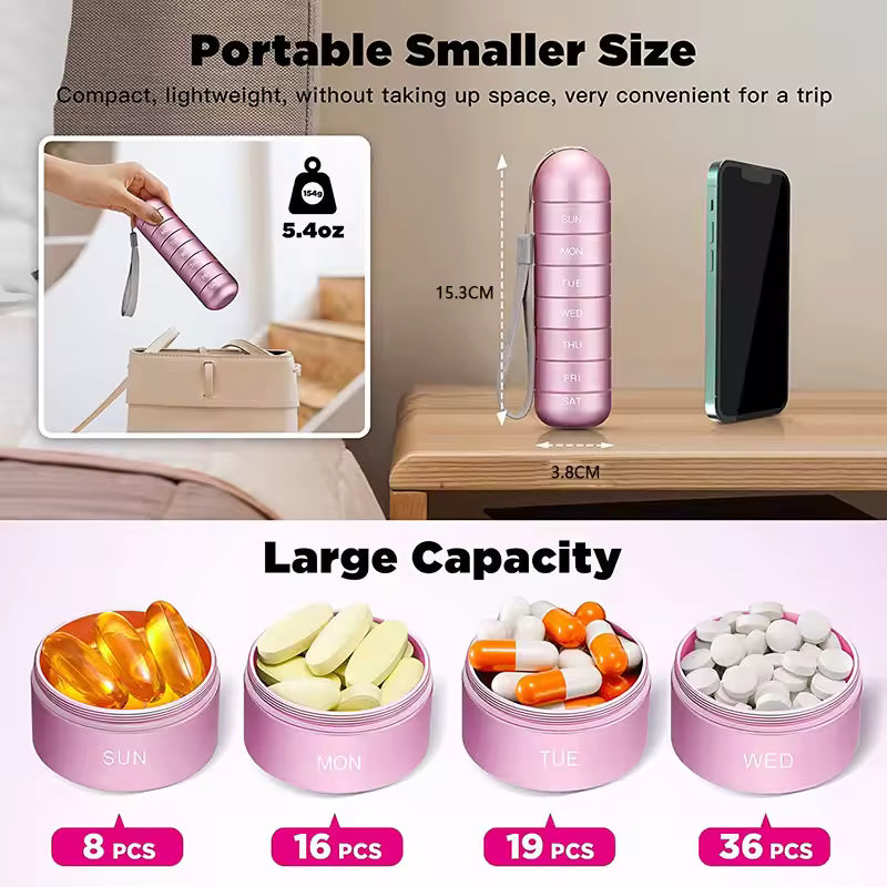 Waterproof Aluminum Pill Box