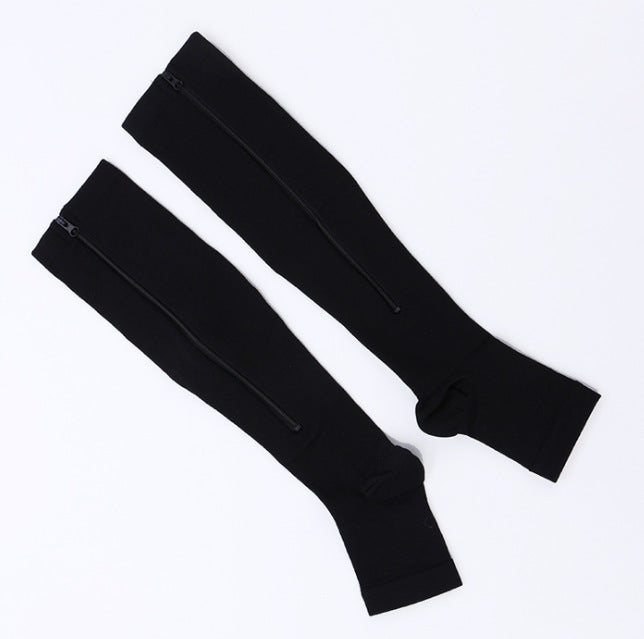 Zipper Compression Socks - Easy On & Off Support