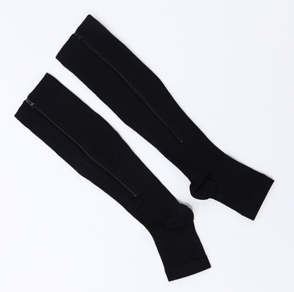 Zipper Compression Socks - Easy On & Off Support