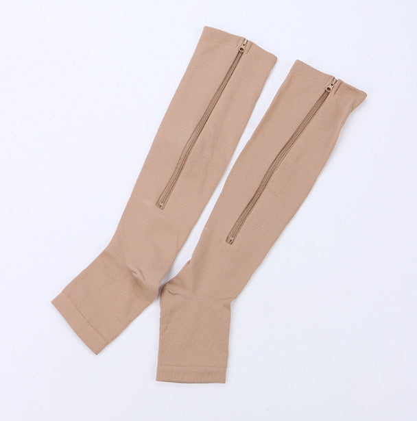 Zipper Compression Socks - Easy On & Off Support